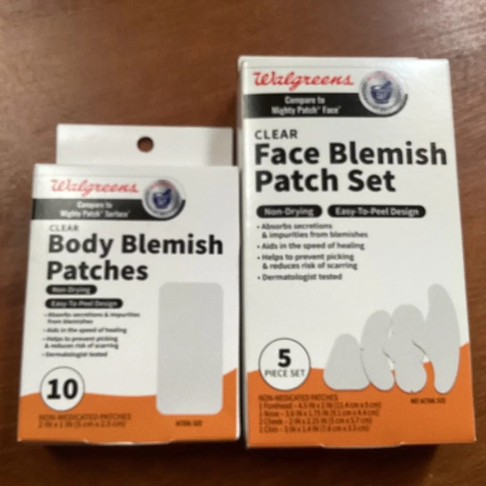 Walgreens Clear Body & Face Blemish Patches Bundle of 2 Boxes NEW
